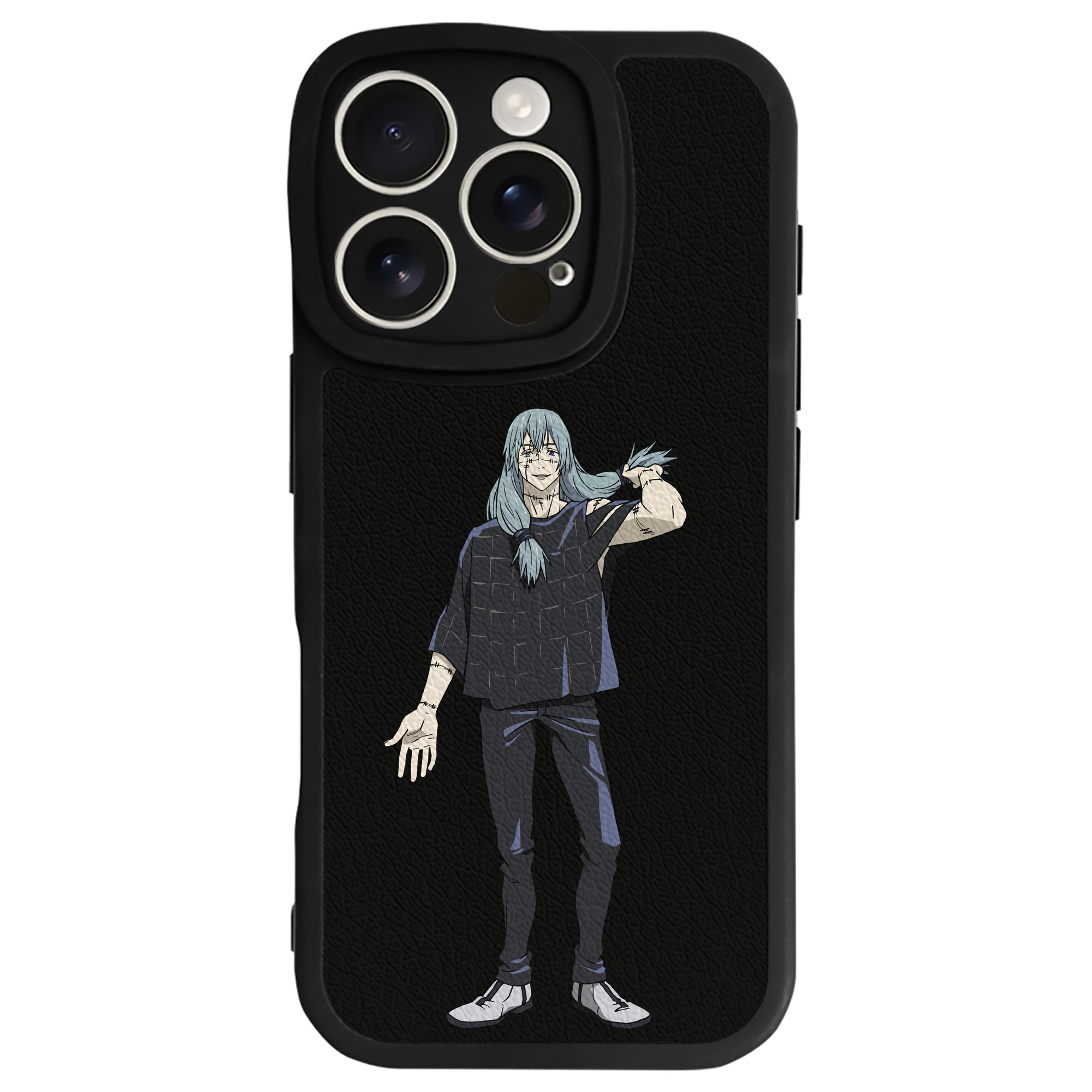 （画像用） 呪術廻戦 Jujutsu Kaisen 【iPhone 16シリーズ対応】シリコンスマホケース（レザー調） 材質：シリコン